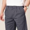 imageAmazon Essentials Mens ClassicFit WrinkleResistant Pleated Chino Pant Available in Big ampamp TallCharcoal