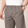 imageAmazon Essentials Mens ClassicFit WrinkleResistant Pleated Chino Pant Available in Big ampamp TallDark Brown
