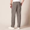 imageAmazon Essentials Mens ClassicFit WrinkleResistant Pleated Chino Pant Available in Big ampamp TallDark Brown