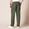 imageAmazon Essentials Mens ClassicFit WrinkleResistant Pleated Chino Pant Available in Big ampamp TallDark Olive