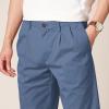 imageAmazon Essentials Mens ClassicFit WrinkleResistant Pleated Chino Pant Available in Big ampamp TallIndigo