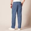 imageAmazon Essentials Mens ClassicFit WrinkleResistant Pleated Chino Pant Available in Big ampamp TallIndigo