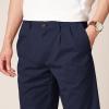 imageAmazon Essentials Mens ClassicFit WrinkleResistant Pleated Chino Pant Available in Big ampamp TallNavy