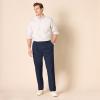imageAmazon Essentials Mens ClassicFit WrinkleResistant Pleated Chino Pant Available in Big ampamp TallNavy