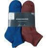 imageAmazon Essentials Mens Cotton Ankle Socks Comfortable Moisture Wicking Cushioned 10 PairsBlueRedBlack