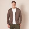 imageAmazon Essentials Mens Cotton Cardigan SweaterBrown Heather