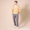 imageAmazon Essentials Mens Cotton Cardigan SweaterCamel Heather