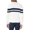 imageAmazon Essentials Mens Cotton Cardigan SweaterNavy White Rugby Stripe