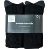 imageAmazon Essentials Mens Cotton Crew Socks  Comfortable Durable HalfCushioned 10 PairsBlack