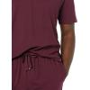 imageAmazon Essentials Mens Cotton Modal TShirt and FullLength Bottom Pajama SetDark Burgundy
