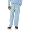 imageAmazon Essentials Mens Cotton Poplin FullLength Pajama Bottoms Pack of 2Blue Geo PrintIndigo