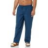 imageAmazon Essentials Mens Cotton Poplin FullLength Pajama Bottoms Pack of 2Blue Geo PrintIndigo
