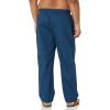 imageAmazon Essentials Mens Cotton Poplin FullLength Pajama Bottoms Pack of 2Blue Geo PrintIndigo