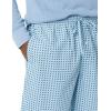 imageAmazon Essentials Mens Cotton Poplin FullLength Pajama Bottoms Pack of 2Blue Geo PrintIndigo