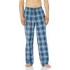 imageAmazon Essentials Mens Cotton Poplin FullLength Pajama Bottoms Pack of 2Navy Plaid