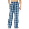 imageAmazon Essentials Mens Cotton Poplin FullLength Pajama Bottoms Pack of 2Navy Plaid