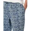 imageAmazon Essentials Mens Cotton Poplin Pant with Cotton Jersey TShirt Pajama SetBlue Palm LeafWhite