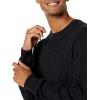 imageAmazon Essentials Mens Crewneck Cable Cotton SweaterBlack