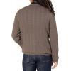 imageAmazon Essentials Mens Crewneck Cable Cotton SweaterBrown Heather