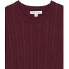 imageAmazon Essentials Mens Crewneck Cable Cotton SweaterBurgundy