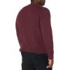 imageAmazon Essentials Mens Crewneck Cable Cotton SweaterBurgundy