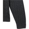 imageAmazon Essentials Mens Crewneck Cable Cotton SweaterCharcoal Heather