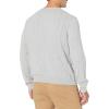 imageAmazon Essentials Mens Crewneck Cable Cotton SweaterLight Grey Heather