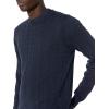 imageAmazon Essentials Mens Crewneck Cable Cotton SweaterNavy