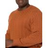 imageAmazon Essentials Mens Crewneck Cable Cotton SweaterRust