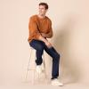 imageAmazon Essentials Mens Crewneck Cable Cotton SweaterRust