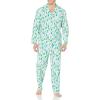 imageAmazon Essentials Mens Flannel Pajama SetEcru Festive Tree