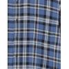 imageAmazon Essentials Mens Flannel Shirts Long Sleeve SlimFit Button Down PlaidBlack Blue Plaid