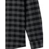 imageAmazon Essentials Mens Flannel Shirts Long Sleeve SlimFit Button Down PlaidBlack Charcoal Buffalo Plaid