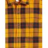 imageAmazon Essentials Mens Flannel Shirts Long Sleeve SlimFit Button Down PlaidBlack Yellow Plaid