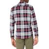 imageAmazon Essentials Mens Flannel Shirts Long Sleeve SlimFit Button Down PlaidBurgundy Grey Plaid