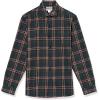 imageAmazon Essentials Mens Flannel Shirts Long Sleeve SlimFit Button Down PlaidDark Green Navy Plaid