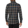 imageAmazon Essentials Mens Flannel Shirts Long Sleeve SlimFit Button Down PlaidDark Green Navy Plaid