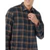 imageAmazon Essentials Mens Flannel Shirts Long Sleeve SlimFit Button Down PlaidDark Green Navy Plaid