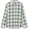 imageAmazon Essentials Mens Flannel Shirts Long Sleeve SlimFit Button Down PlaidGreen White Plaid