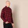 imageAmazon Essentials Mens Fleece Jacket 14 Zipper PulloverBlack Red Buffalo Check