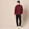 imageAmazon Essentials Mens Fleece Jacket 14 Zipper PulloverBlack Red Buffalo Check