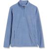 imageAmazon Essentials Mens Fleece Jacket 14 Zipper PulloverBlue Heather