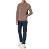 imageAmazon Essentials Mens Fleece Jacket 14 Zipper PulloverBrown Heather