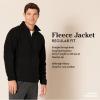 imageAmazon Essentials Mens Fleece Jacket 14 Zipper PulloverBrown Heather