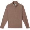 imageAmazon Essentials Mens Fleece Jacket 14 Zipper PulloverBrown Heather