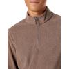 imageAmazon Essentials Mens Fleece Jacket 14 Zipper PulloverBrown Heather