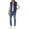 imageAmazon Essentials Mens FullZip Polar Fleece Vest Available in Big ampamp TallBlack Navy Color Block