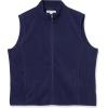 imageAmazon Essentials Mens FullZip Polar Fleece Vest Available in Big ampamp TallNavy