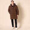 imageAmazon Essentials Mens Hooded Long Puffer CoatDeep Brown