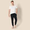imageAmazon Essentials Mens Knit Cotton Blend Jogger Pajama PantsBlack